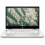 HP Chromebook X360 14" HD Touchscreen Laptop (Celeron N4000, 4GB, 32GB eMMC, 14b-ca0010nr) $300
