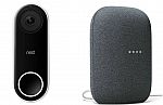 Google Nest Hello WiFi Doorbell + Nest Audio Smart Speaker $199