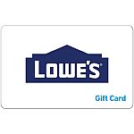 Lowes $100 eGift Card (Email Delivery) $85