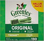 Greenies Original Teenie Natural Dental Dog Treats (5-15 lb. dogs) $18.69