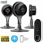 Nest Hello Doorbell + 3-Pack Nest Indoor Cameras $349 & More