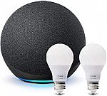 All-new Echo (4th Gen) bundle with Philips Hue Bulbs (2-pack) $70