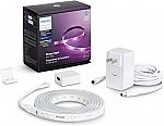 Philips Hue Bluetooth Smart Lightstrip Plus 2m/6ft Base Kit with Plug $48