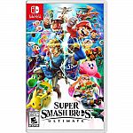 Super Smash Bros. Ultimate Nintendo Switch $45