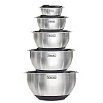 Viking 10-Piece Stainless Steel Mixing, Prep and Serving Bowl Set w/Lids $25
