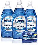 3-Ct 24-oz Dawn Platinum Dishwashing Liquid Dish Soap + 2-Ct Non-Scratch Sponge $11.46