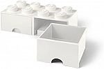 2-Drawer LEGO Brick Stackable Storage Box (White) $26 + Free Shipping