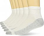 Hanes Men's Cushion Ankle Socks, 6-Pack $5.66