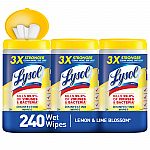 Lysol Disinfecting Wipes, 240 count $9.97