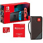 Nintendo Switch All-in-One Bundle with Carrying Case, 12-Month Gaming Membership and 128GB Memory Card $350