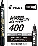 12-Pack Pilot Premium 400 Permanent Marker (Black, Broad Chisel Tip) $4, 5-Ct G2 Gel Pen $4.80 + Free Shipping