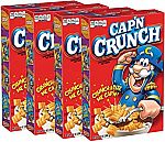 4-Pack Cap'n Crunch Breakfast Cereal, Original, 14oz Boxes $6.86