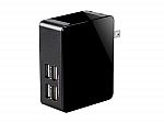 Monoprice Obsidian Plus USB Wall Charger, 4-Port, 5A Output for iPhone, Android, and Galaxy Devices $5 + Free Shipping