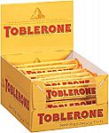 24-Pack 1.23-Oz Toblerone Swiss Milk Chocolate w/ Honey and Almond Nougat $14.70 & More