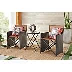 Hampton Bay Montrose 3-Piece Folding Wave Outdoor Patio Glass Bistro Set $149 & More