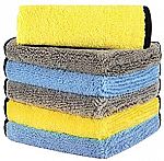 6-Count HOTOR Ultra Thick Microfiber Cleaning Cloths $6.50