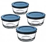 4-Count Anchor Hocking 1-Cup Glass Food Storage Containers w/ Lids $6.24