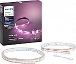 Philips Hue Lightstrip Plus 2m base kit + 1m extension bundle $60
