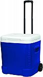 60-Quart Igloo Ice Cube Roller Cooler $24.18