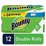 Bounty Select-A-Size Paper Towels 12 Double Rolls $20 and more
