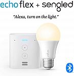 Echo Flex Plug-in mini smart speaker with Bluetooth bulb $9.99