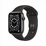 Apple Watch Series 6 GPS, 44mm Space Gray Aluminum Case $380