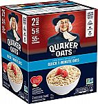 80-oz Quaker Oats Quick 1-Minute Oatmeal $4.50