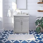 allen + roth Felix 30-in Vintage Gray Single Sink Bathroom Vanity $299 (50% Off) & More
