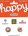 $50 Happy Eat Gift Card $42.50 and more