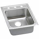 Elkay Lustertone Drop-In Stainless Steel 17 in. 3-Hole Kitchen Sink $71 (80% Off) & More