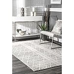 nuLOOM Area Rugs Flash Sale: 2' x 3' Sarina Tribal Diamond Striped Gray $10.70 and more