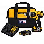 DEWALT 20-Volt MAX Lithium-Ion Cordless Compact Hammer Drill/Driver Kit $99 (48% off) & More + Free Shipping