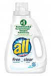 40-Oz All Liquid Laundry Detergent Free & Clear $2 & More