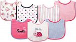 Luvable Friends 7 Piece Drooler Bibs with Waterproof Backing $3