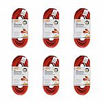 HDX 50 ft. 16/3 Light-Duty Indoor/Outdoor Extension Cord (6-Pack) $15.70 and more