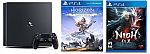 PlayStation 4 Pro 1TB Console & Horizon Zero Dawn Complete Edition & Nioh $299.99