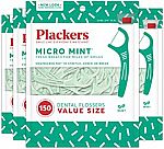 4-Pack 150-Ct Plackers Micro Mint Dental Floss Picks $5.25