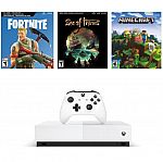 Microsoft Xbox One S 1TB All Digital Edition 3 Game Bundle $149
