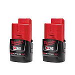 M12 12-Volt Lithium-Ion Compact Battery Pack 3.0Ah 2 pack $56.13