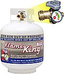 20-Lb Flame King Empty Propane Cylinder w/ Type 1 Overfill Protection Device Valve & Built-In Gauge $26 (Org $48)