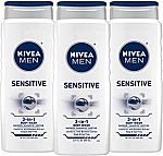 3-Pack NIVEA Men Sensitive 3-in-1 Body Wash $7.90 or Less