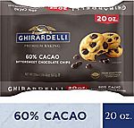 20-oz Ghiradelli 60% Bittersweet Baking Chocolate Chips $3.75