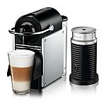 Nespresso Pixie Espresso Machine by De'Longhi with Aeroccino Milk Frother $114.99