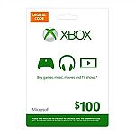 Microsoft XBOX Live $100 Digital Gift Card $90