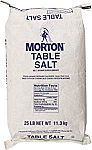 25 lbs MORTON Table Non Iodized Salt $5