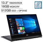 Dell Inspiron 2-in-1 13.3" 4K UHD Touch-Screen Laptop (i7-8565U 16GB 512GB SSD + Optane) $899.99