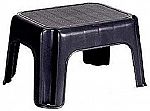 Rubbermaid 1-Step 200 lbs. Capacity Black Plastic Step Stool $5.47