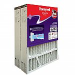 2-Pack Honeywell Home 16 in. x 25 in. x 4 in. Pleated Replacement Air Cleaner Filters $25 (44% Off),  & More