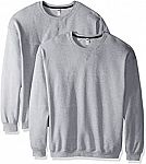 2-Pack Fruit of the Loom Men's Crew Sweatshirt $6.94