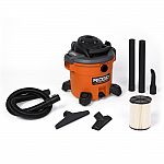 RIDGID 12-Gallon 5.0-Peak HP Wet/Dry Vacuum $49.97